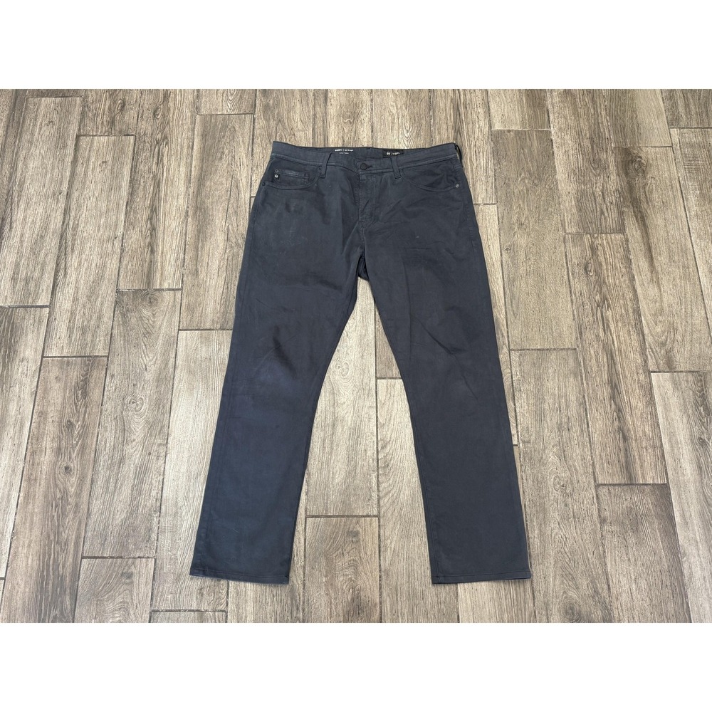 AG Jeans Pants Mens 36x32 Charcoal Everett Slim Straight Italian Fabric Stretch